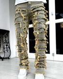 Jadec – Slim Fit Stacked Jeans mit konisch zulaufendem Bein und stylischem Lagenlook