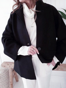 Ariana - Langärmelig Lose Strickjacke Mit Taste