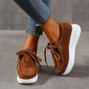 Hanna - Bequeme dicke Wildlederschuhe mit rutschfester Sohle