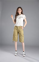 Alya – Mid Rise Cargoshorts mit geräumigen Taschen und flüssiger Passform