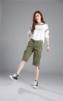 Alya – Mid Rise Cargoshorts mit geräumigen Taschen und flüssiger Passform