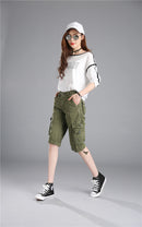 Alya – Mid Rise Cargoshorts mit geräumigen Taschen und flüssiger Passform