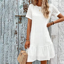 Lydia – Elegantes Midikleid Mit Volantsaum