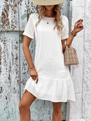 Lydia – Elegantes Midikleid Mit Volantsaum