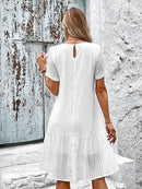 Lydia – Elegantes Midikleid Mit Volantsaum