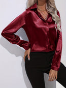 Silke - Lässige locker sitzende Bluse mit langen Ärmeln
