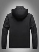 Adam - Langärmelig Wasserdicht Kapuze Jacke Mit Taschen
