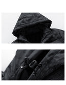 Louis - Langärmelige Camouflage Jacke mit verstellbarer Kapuze und Taschen
