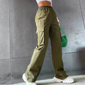 Freya - Hochtaillierte Cargohose mit mehrere Taschen