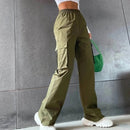 Freya - Hochtaillierte Cargohose mit mehrere Taschen