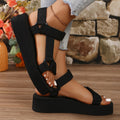 Hannah – Stylische flache Sandalen mit dicker Sohle und verstellbaren Riemen