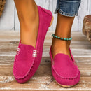Alwin - Leichte Wildlederschuhe mit flacher rutschfester Sohle