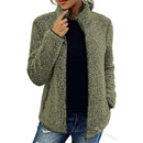 Mia - Warme Langärmelig Vlies Jacke Mit Taschen