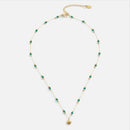 Lenora – Modische Perlenkette mit zartem Muschel Charm