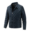 Louis - Langärmelige Stehkragenjacke mit Reißverschluss und Taschen