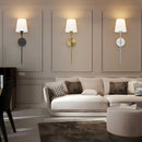 LuxeGlow - Kabellose Wandleuchte Schlankes Gestaltung mit Lampenschirm für moderne Beleuchtung