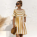 Lina – Gestreiftes Sommerkleid für Damen mit maritimem Stil und Komfort