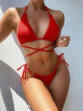 Anna – Stylischer Hohe Taille Bikini mit Neckholder Entwerfen