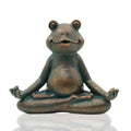 ZenFrog – Meditierende Frosch-Gnom-Statue für die Gartendekoration im Innen- und Außenbereich