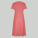 Selina – Elegantes Plisseekleid mit V Ausschnitt kurzen Ärmeln und Taschen