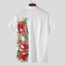Liam – Kurzarmshirt mit seitlichem Blumenprint und Relaxed Fit