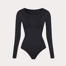 Elina – Slim Fit Langarm Bodysuit mit Rundhalsausschnitt und Bauch weg Entwerfen