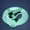 FlashRope - LED Springseil Verstellbares leuchtendes Fitnessseil mit ergonomischen Griffen und Taschenlampe