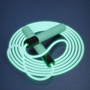 FlashRope - LED Springseil Verstellbares leuchtendes Fitnessseil mit ergonomischen Griffen und Taschenlampe