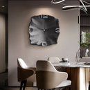 LuxClock- Moderne Wanduhr mit kunstvollem Reliefdesign elegantes Dekor