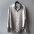Celina – Langarmshirt mit Umlegekragen und Knopfverschluss