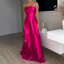 Malea – Elegantes schulterfreies ärmelloses Maxikleid mit hoher Taille