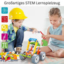 CreatiBuild - Bauklotz Set für Kinder mit Aufbewahrungsbox und kreativem Konstruktionsspiel