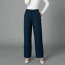 Lina – Stylische Schlanke Passform Wattierte Hose mit elastischer hoher Taille