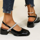Elena – Trendige Slingback Sandalen mit quadratischer Zehenpartie und Blockabsatz