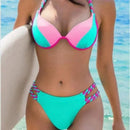 Lina – Elegantes hoher Taille Bikini Satz mit schlanker und schmale Passform