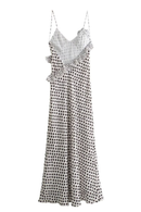 Elara – Polka Dot Kleid mit elegantem V-Ausschnitt und verstellbaren Trägern