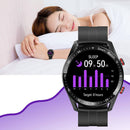 HealthEase - Intelligente Uhr mit rundem Ziffernblatt und Herzfrequenz Schlaf und Fitness Tracking Anzeige