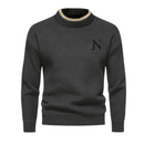 Lukas - Warmer Langärmelig Rundhalsausschnitt Strickpullover