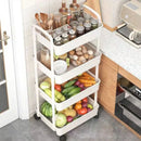 FlexNest – Rollbares mehrschichtiges Lagerregal für flexible platzsparende Organisation zu Hause