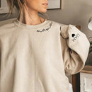 Muttertag - Einzigartiger Umarmung Hoodie mit gestickten Namen