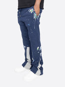 Felix – Bedruckte Hose mit entspannter Passform Kordelzug in der Taille und Seitentaschen