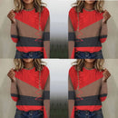 Layla – Modernes Colorblock Oberteil Mit Geometrischem Design