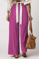Zophia – Locker geschnittene Hose mit hoher Taille Taschen und weitem Bein