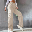 Freya - Hochtaillierte Cargohose mit mehrere Taschen