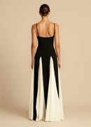Marie – Stilvolles ärmelloses langes Kleid mit Spaghettiträgern für einen luxuriösen Look