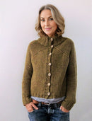 Sofia – Vintage Strickpullover Mit Hohem Kragen Und Rundhalsausschnitt