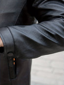Hans - Langärmelig Pelzkragen Reißverschluss Jacke