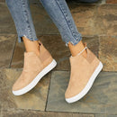 Romy - Bequeme flache Stiefelette mit rutschfester Sohle