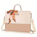 Selina - Stylische Laptoptasche mit Schal Einzelheiten und verstellbaren Trägern