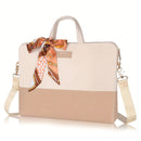 Selina - Stylische Laptoptasche mit Schal Einzelheiten und verstellbaren Trägern